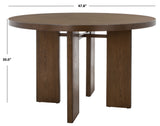 Safavieh Calamaria Round Wood Dining Table Medium Oak SFV2135C