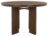 Safavieh Calamaria Round Wood Dining Table Medium Oak SFV2135C