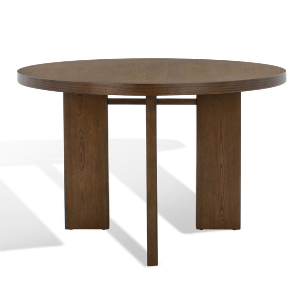 Safavieh Calamaria Round Wood Dining Table Medium Oak SFV2135C
