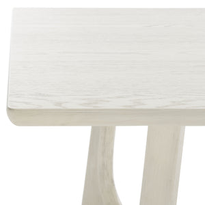 Safavieh Adelee Wood Rectangle Dining Table White Wash SFV2136A