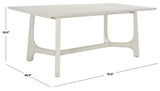 Safavieh Adelee Wood Rectangle Dining Table White Wash SFV2136A