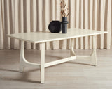 Safavieh Adelee Wood Rectangle Dining Table White Wash SFV2136A