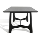 Safavieh Adelee Wood Rectangle Dining Table XII23 Black Wood SFV2136B