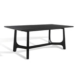 Safavieh Adelee Wood Rectangle Dining Table XII23 Black Wood SFV2136B