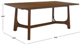 Safavieh Adelee Wood Rectangle Dining Table XII23 Medium Oak Wood SFV2136C