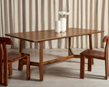 Safavieh Adelee Wood Rectangle Dining Table XII23 Medium Oak Wood SFV2136C