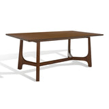 Safavieh Adelee Wood Rectangle Dining Table XII23 Medium Oak Wood SFV2136C