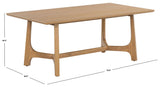 Safavieh Adelee Wood Rectangle Dining Table Natural SFV2136D