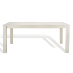 Safavieh Deirdra Wood Rectangle Dining Table XII23 White Wash Wood SFV2137A