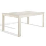 Safavieh Deirdra Wood Rectangle Dining Table XII23 White Wash Wood SFV2137A