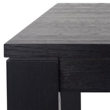 Safavieh Deirdra Wood Rectangle Dining Table XII23 Black Wood SFV2137B