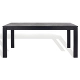 Safavieh Deirdra Wood Rectangle Dining Table XII23 Black Wood SFV2137B