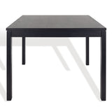 Safavieh Deirdra Wood Rectangle Dining Table XII23 Black Wood SFV2137B