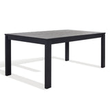 Safavieh Deirdra Wood Rectangle Dining Table XII23 Black Wood SFV2137B