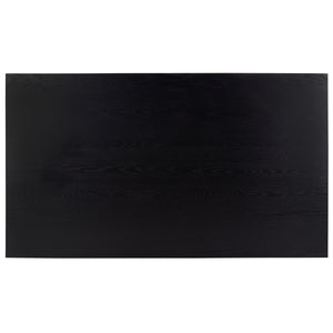 Safavieh Deirdra Wood Rectangle Dining Table XII23 Black Wood SFV2137B