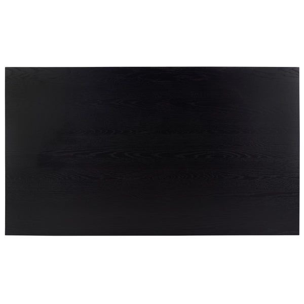 Safavieh Deirdra Wood Rectangle Dining Table XII23 Black Wood SFV2137B