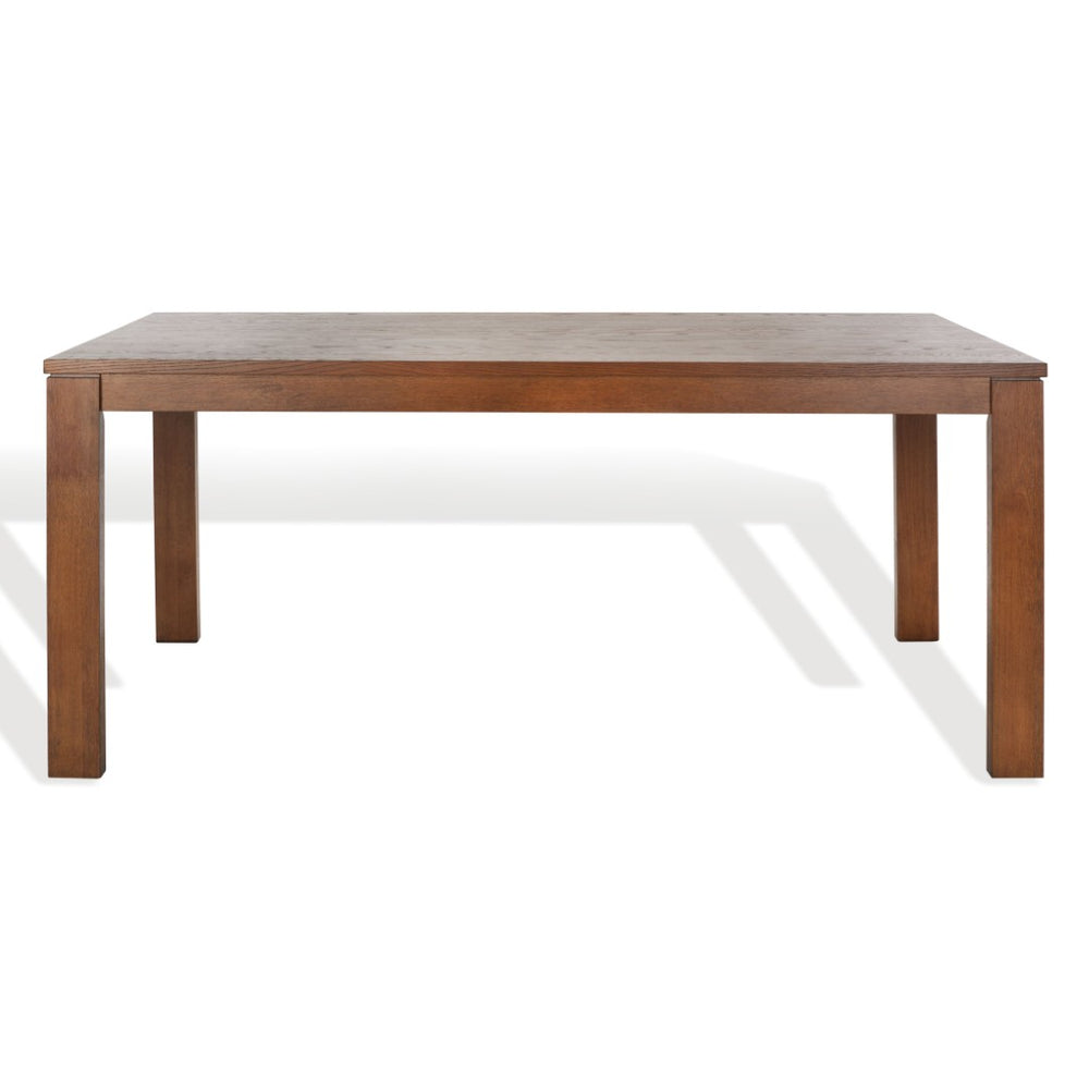 Safavieh DEIRDRA Wood Rectangle Dining Table - Medium Oak Finish, Seats 8, Timeless Design & Durability SFV2137C