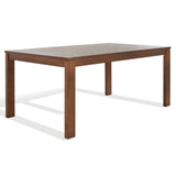 Safavieh Deirdra Wood Rectangle Dining Table XII23 Medium Oak Wood SFV2137C