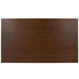 Safavieh Deirdra Wood Rectangle Dining Table XII23 Medium Oak Wood SFV2137C