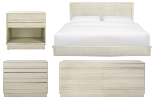 Safavieh DEIRDRA Stylish 1 Drawer Nightstand - Modern Wood Design for Bedroom Storage & Elegance White Washed SFV2157A