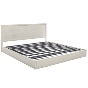 Safavieh Deirdra Wood Queen Bed White Wash Wood SFV2140A-Q-3BX