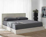 Safavieh Deirdra Wood Queen Bed White Wash Wood SFV2140A-Q-3BX