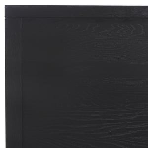 Safavieh Deirdra Wood Queen Bed Black Wood SFV2140B-Q-3BX