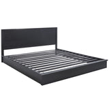 Safavieh Deirdra Wood Queen Bed Black Wood SFV2140B-Q-3BX