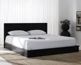 Safavieh Deirdra Wood Queen Bed Black Wood SFV2140B-Q-3BX