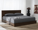 Safavieh Deirdra Wood Queen Bed Medium Oak Wood SFV2140C-Q-3BX