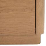 Safavieh Gabrietta 2 Drawer Wood Nightstand XII23 Natural Wood / Metal SFV2142A