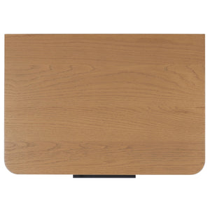 Safavieh Gabrietta 2 Drawer Wood Nightstand XII23 Natural Wood / Metal SFV2142A