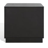 Safavieh Gabrietta 2 Drawer Wood Nightstand XII23 Black Wood / Metal SFV2142B