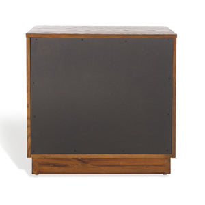 Safavieh Gabrietta 2 Drawer Wood Nightstand Medium Oak SFV2142C