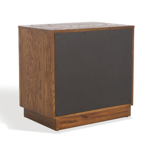Safavieh Gabrietta 2 Drawer Wood Nightstand Medium Oak SFV2142C