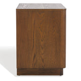 Safavieh Gabrietta 2 Drawer Wood Nightstand Medium Oak SFV2142C