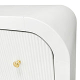 Safavieh Liabella 6 Drawer Curved Dresser XII23 White / Gold Wood / Metal SFV2144A