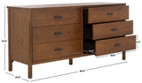 Safavieh Jaylessa Wood Dresser Medium Oak SFV2149C