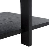 Safavieh Quigley Square Wood Coffee Table Black Wood SFV2150A