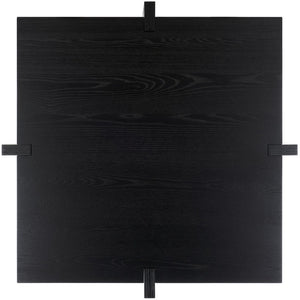Safavieh QUIGLEY Modern Wood Coffee Table with Architectural Design and Ample Storage for Any Space Black SFV2150A
