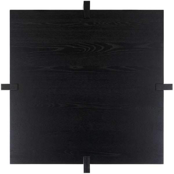 Safavieh QUIGLEY Modern Wood Coffee Table with Architectural Design and Ample Storage for Any Space Black SFV2150A