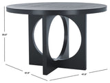 Safavieh Feliciabella 47" Wood Dining Table Black SFV2151B-2BX