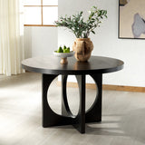 Safavieh Feliciabella 47" Wood Dining Table Black SFV2151B-2BX