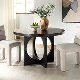 Safavieh Feliciabella 47" Wood Dining Table Black SFV2151B-2BX