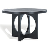 Safavieh Feliciabella 47" Wood Dining Table Black SFV2151B-2BX