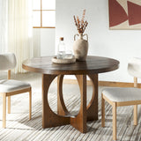 Safavieh Feliciabella 47" Wood Dining Table Medium Oak SFV2151C-2BX