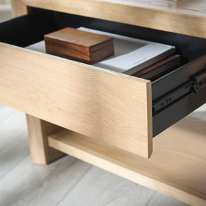 Safavieh DARNELL Wood 1 Drawer Nightstand - Modern Elegance, Durable Design & Sleek Storage Solution for Bedrooms Natural SFV2152A