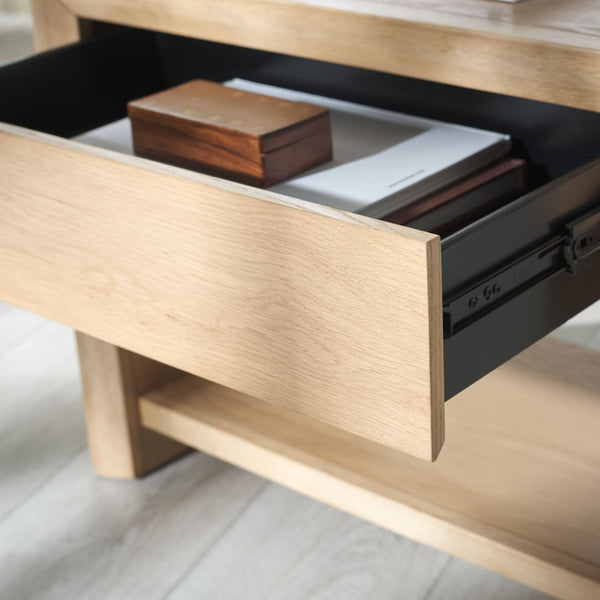 Safavieh DARNELL Wood 1 Drawer Nightstand - Modern Elegance, Durable Design & Sleek Storage Solution for Bedrooms Natural SFV2152A