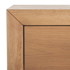 Safavieh DARNELL Wood 1 Drawer Nightstand - Modern Elegance, Durable Design & Sleek Storage Solution for Bedrooms Natural SFV2152A