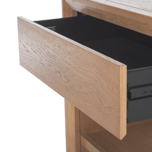 Safavieh DARNELL Wood 1 Drawer Nightstand - Modern Elegance, Durable Design & Sleek Storage Solution for Bedrooms Natural SFV2152A